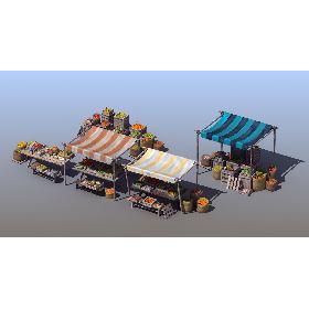 Market Stalls Set A